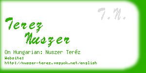 terez nuszer business card